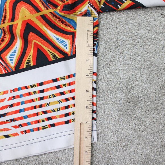 Vissla Dredges Boardshorts Mens 28 Orange & Blue Swim Trunks Drawstring Stretch - Picture 5 of 14